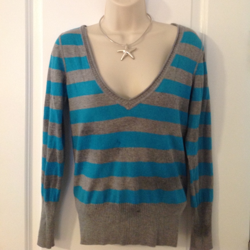 Long sleeve striped sweater